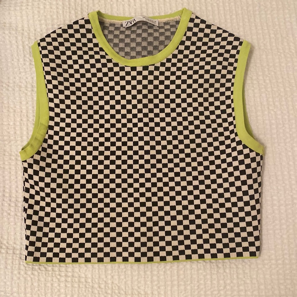 Zara Checkered Tank